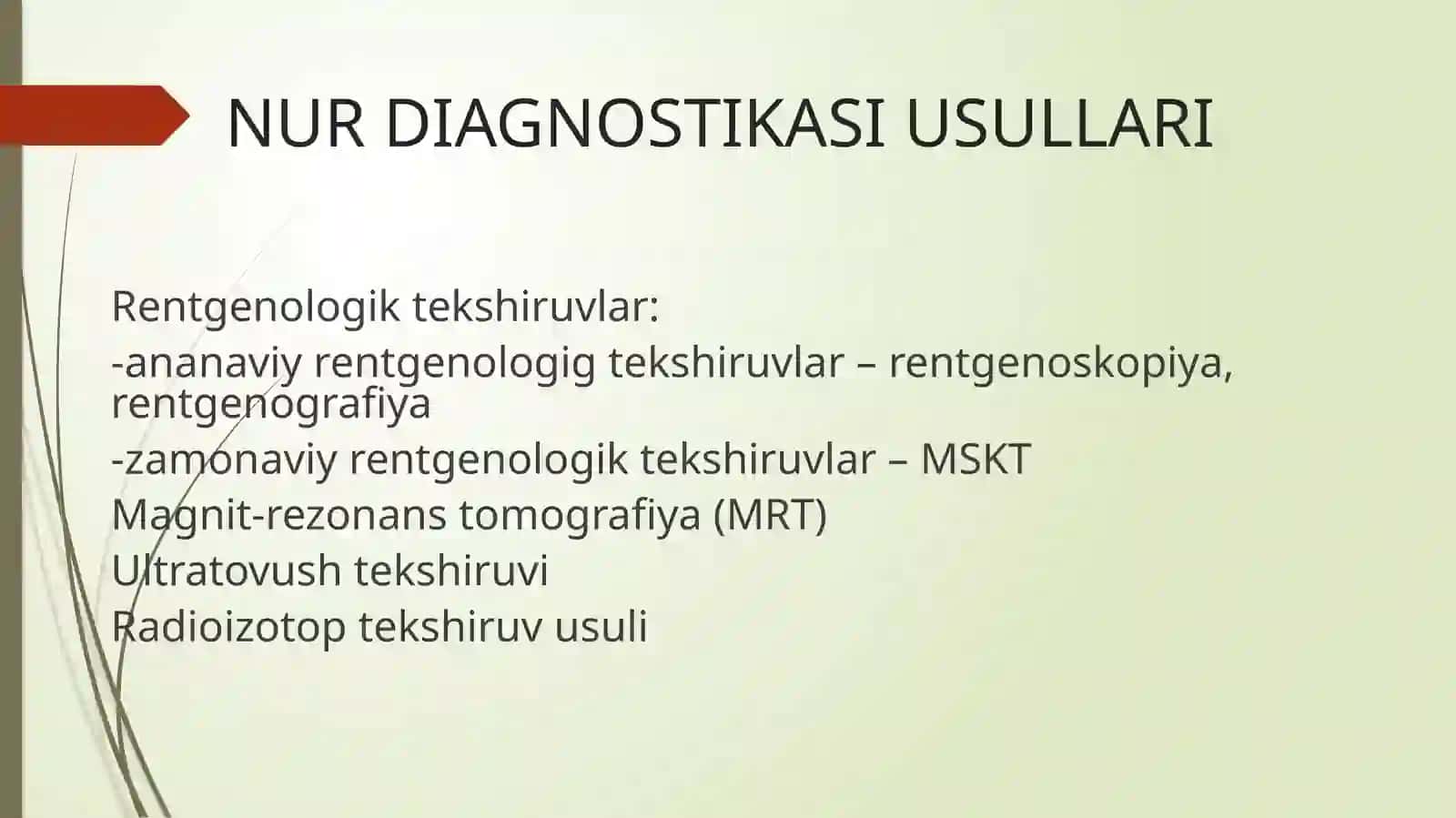 Nur tashxisi usullari 3