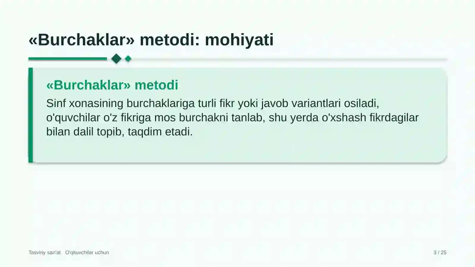 tasviriy san'at darslarida burchaklar metodidan foydalanish 8785 3