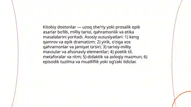 Kitobiy dostonlar 3
