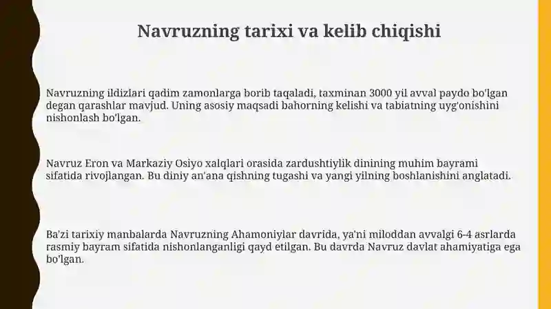 Navruz: Tarix, Ta'qiqlar va Tiklanish 3