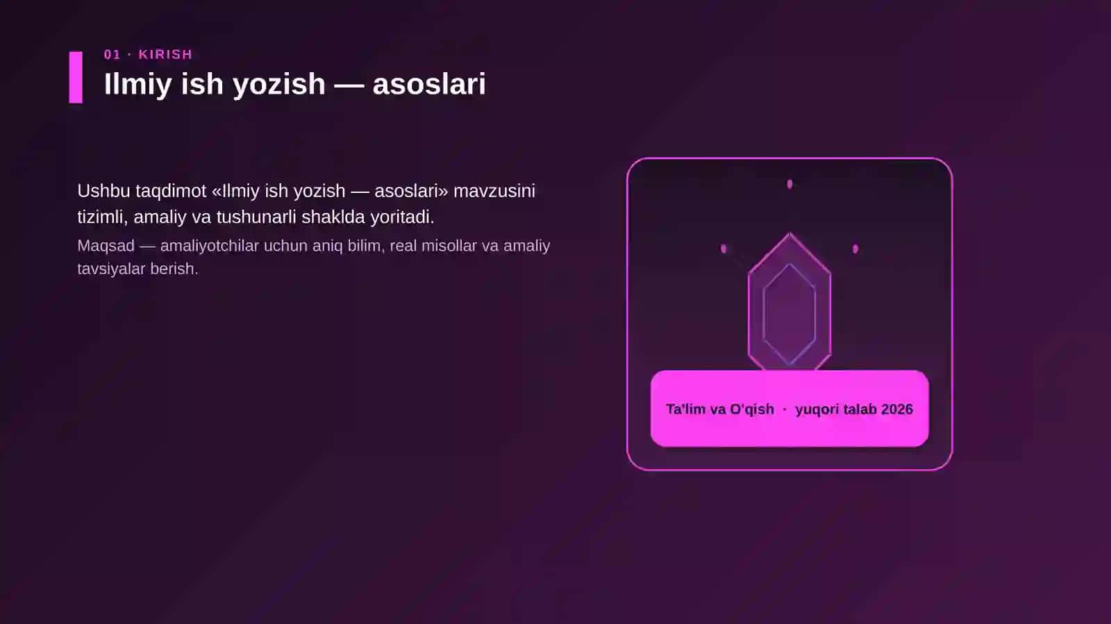 Ilmiy ish yozish — asoslari 3