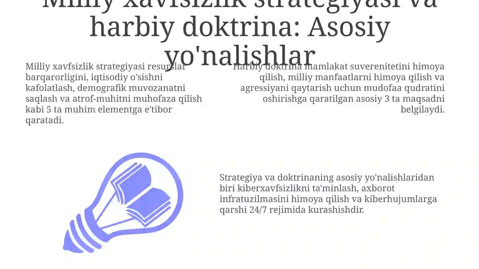 Milliy xavfsizlik strategiyasini takomillashtirish 3