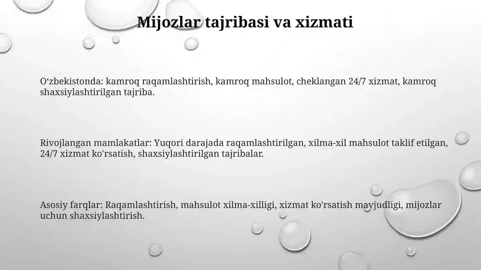 Chetdavlatlarivaozbekistondabanklarfaoliyativaularningishfaoliyatidagifarqi 3