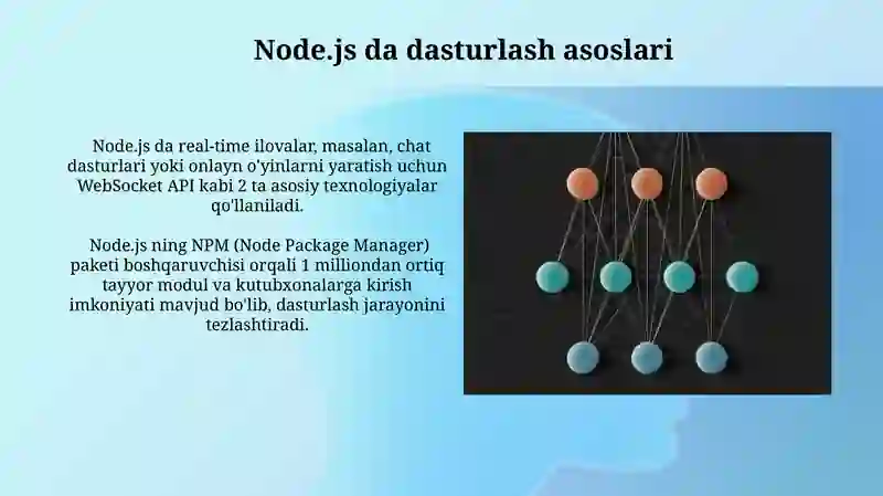 Node.js da tushuncha imkoniyatlari 3