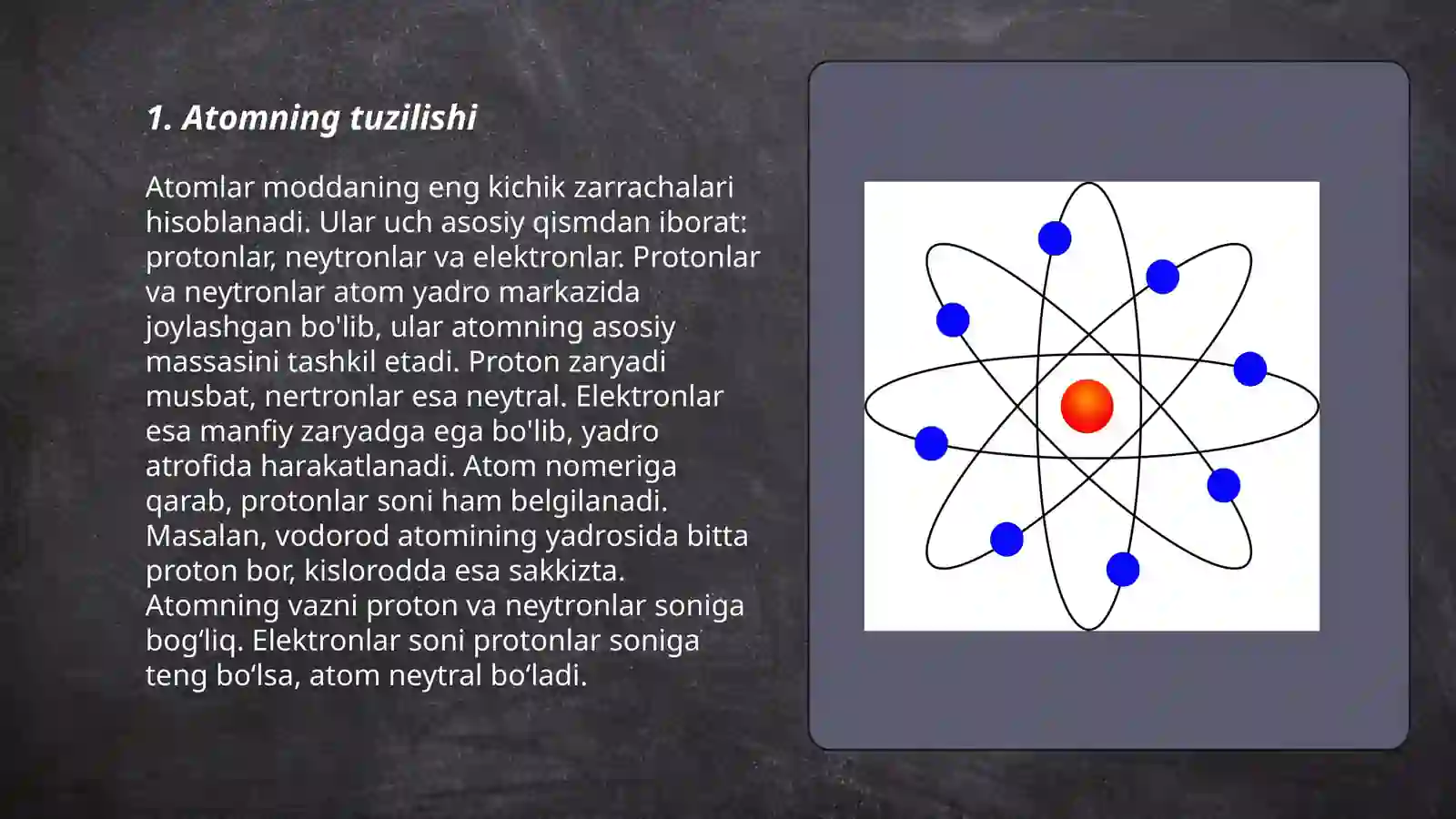 Atomning tuzilishi 3