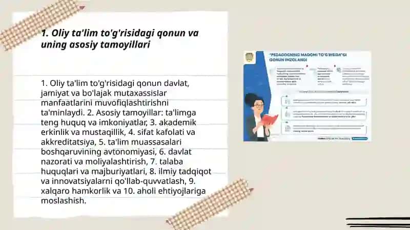 Oliy ta’lim tizimiga oid qonunlar va qonun osti hujjatlar 3