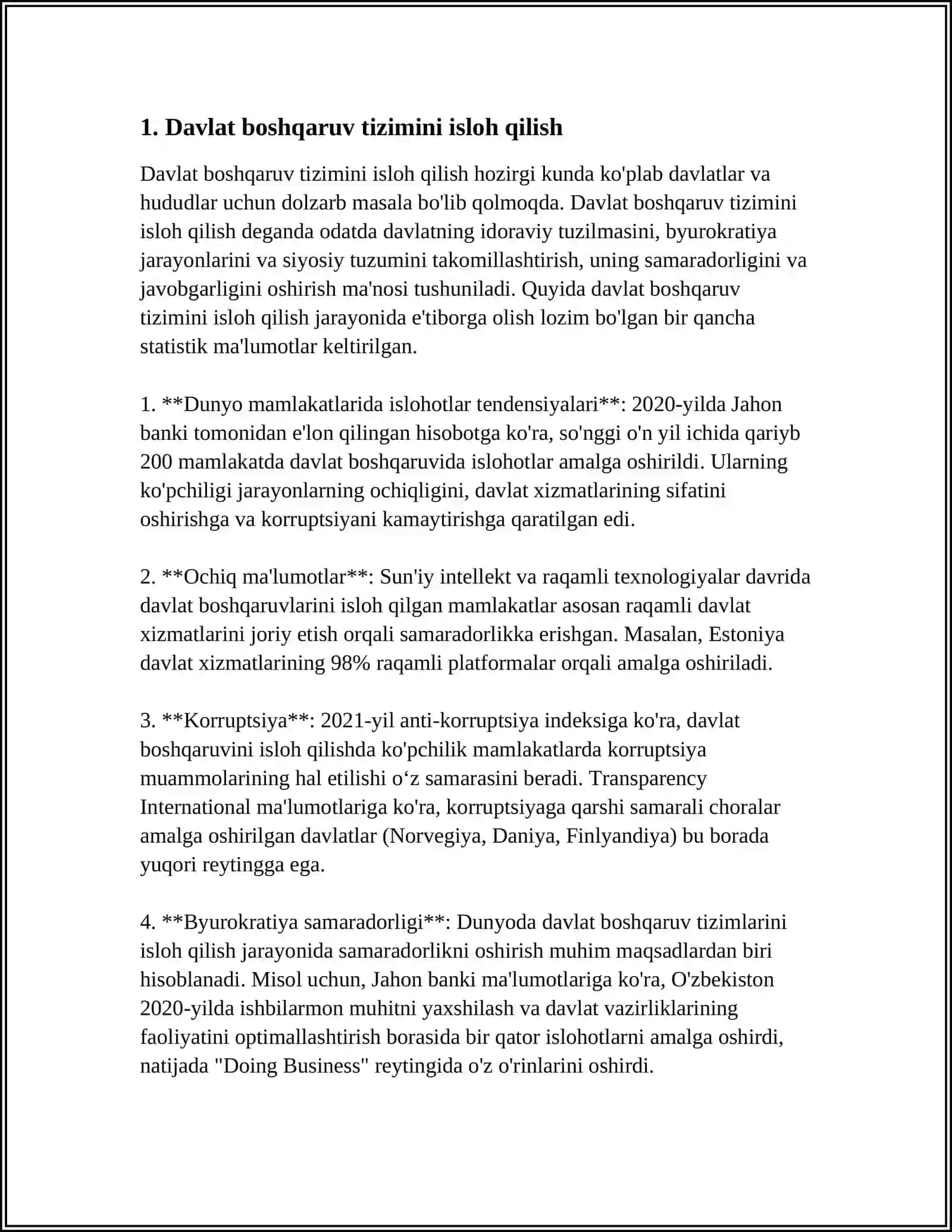 YANGI OʻZBEKISTONDA PREZIDENT SHAVKAT MIROMONOVICH MIRZIYOYEV RAHBARLIGI VA TASHABBUSI OSTIDA AMALGA OSHIRILGAN ISLOHOTLAR 3