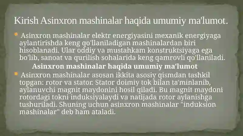 Asinxron mashinalar 3
