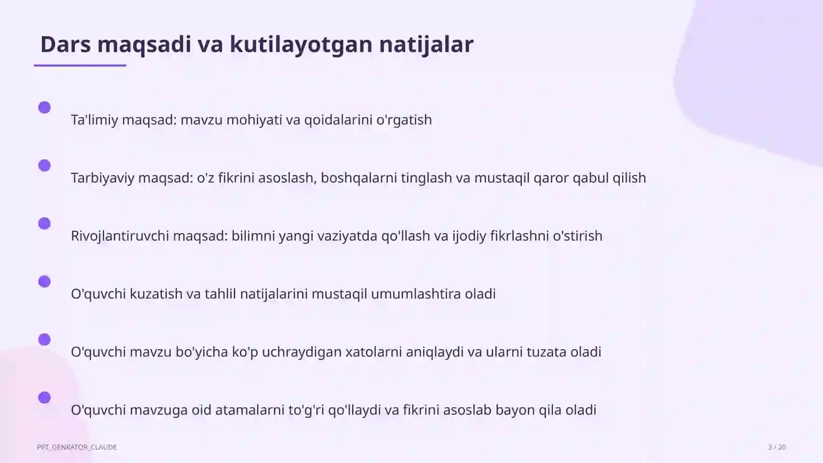 Mexanik tebranishlar va to'lqinlar (9-sinf) 3