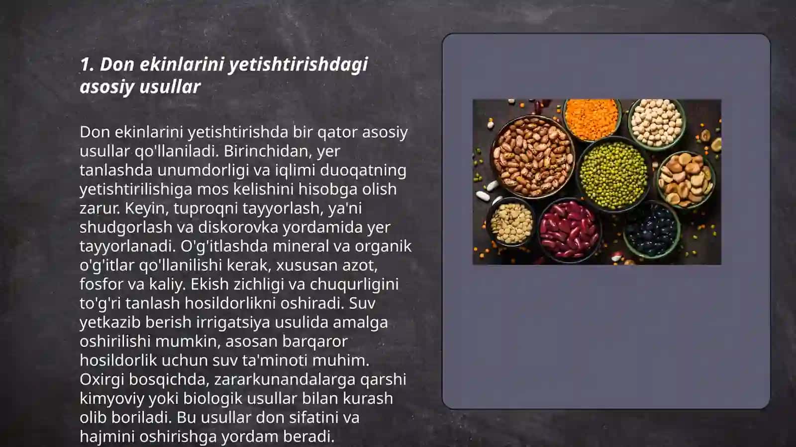 Don va dukkakli ekinlarni yetishtirish 3