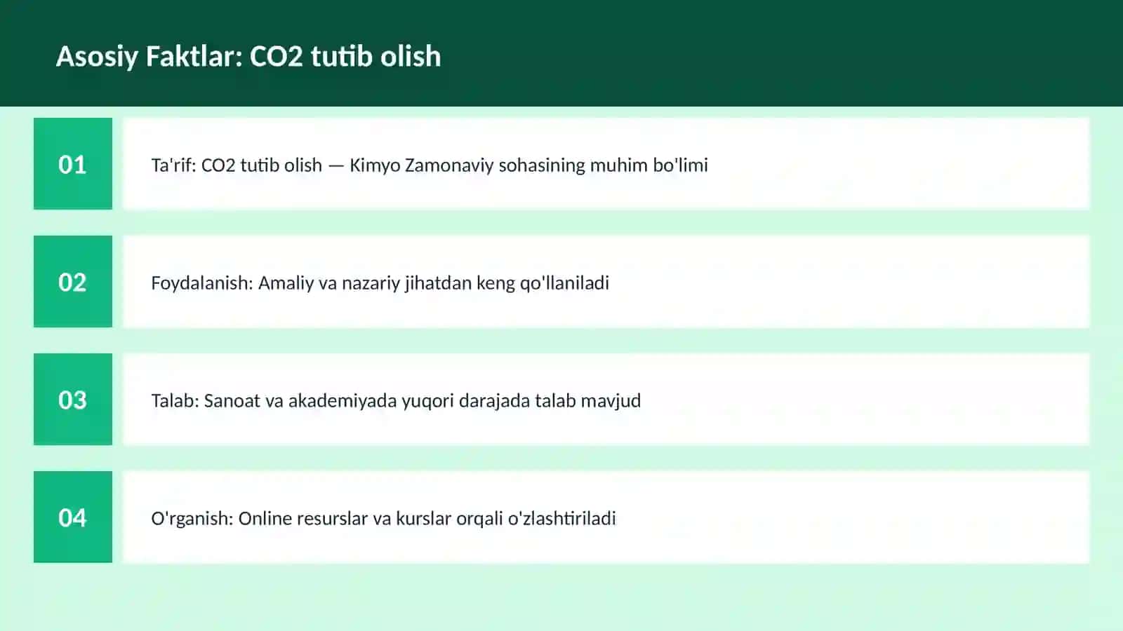 CO2 tutib olish 3