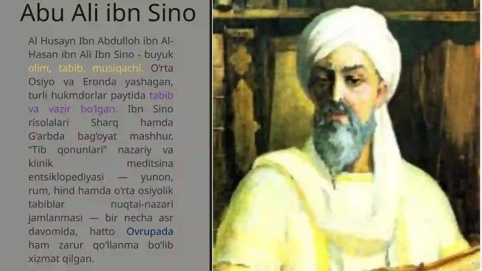 Abu ali ibn sinoning “tib qonunlari” asari va uning o’rganilishi. 3
