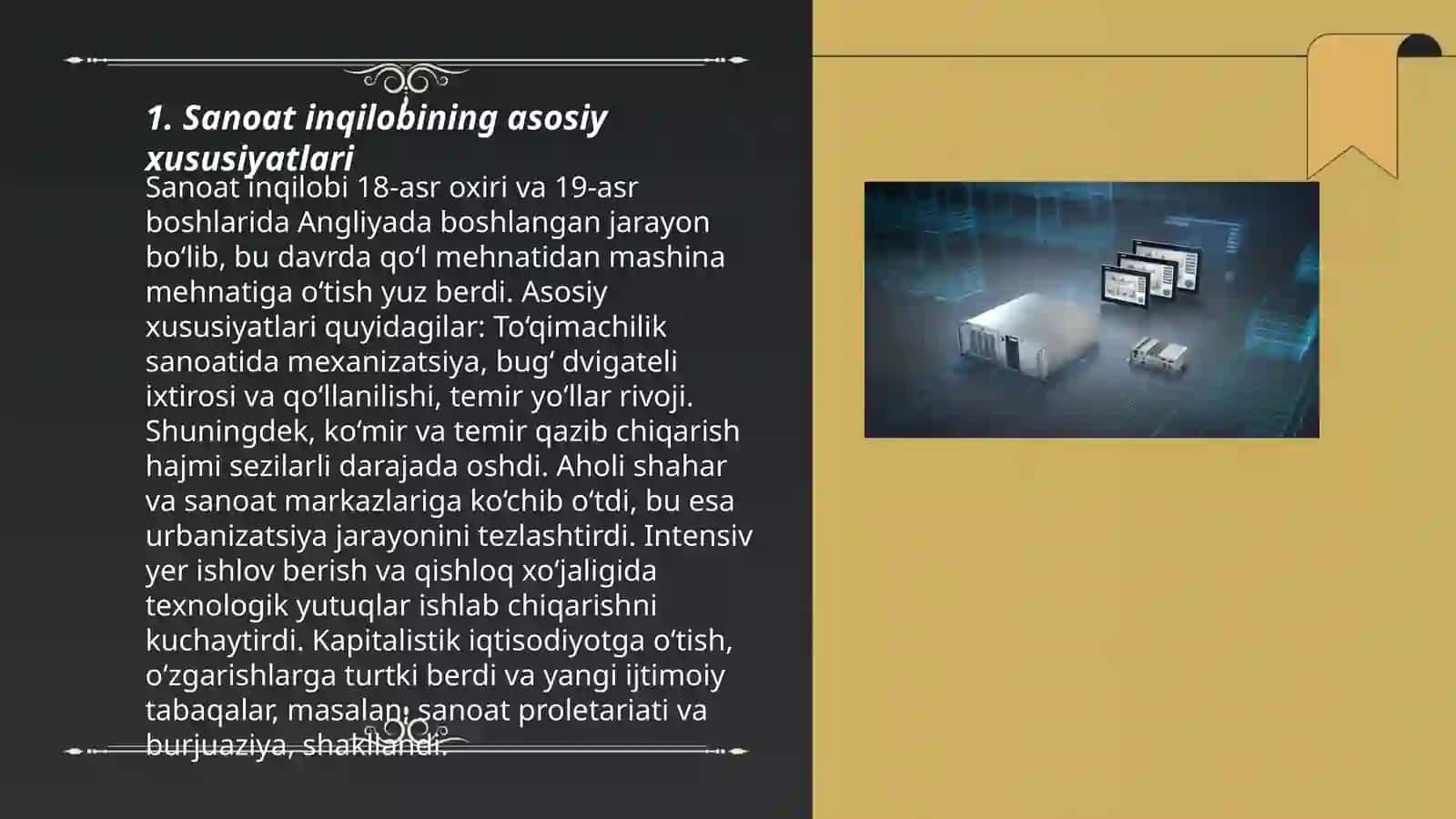 Sanoat inqilobi va dinamikasi 3