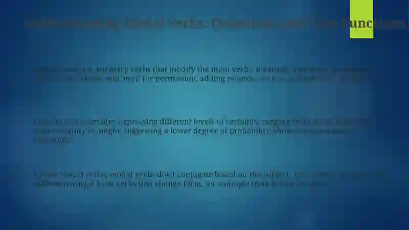 Modal Verbs 3