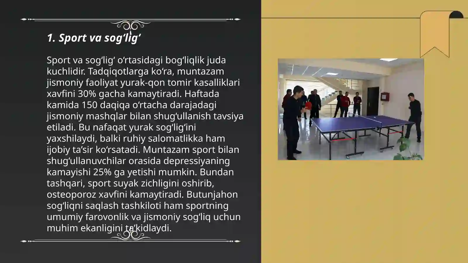 Sportchining faol turmush tarzi 3