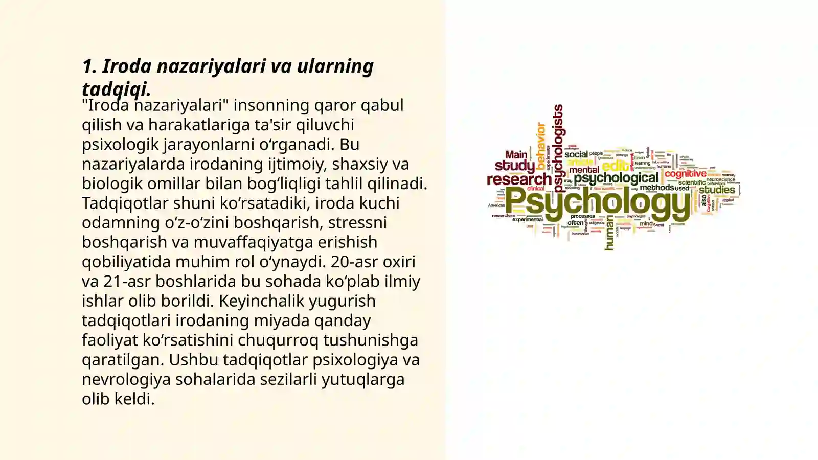 Amaliy psixalogiya yo‘nalishi 23.36-guruh talabasi Isroilova Dilnozaning tayyorlagan taqdimoti 3
