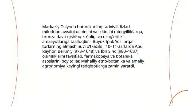 Markaziy Osiyoda Botanika Fanining Rivojlanishi 3