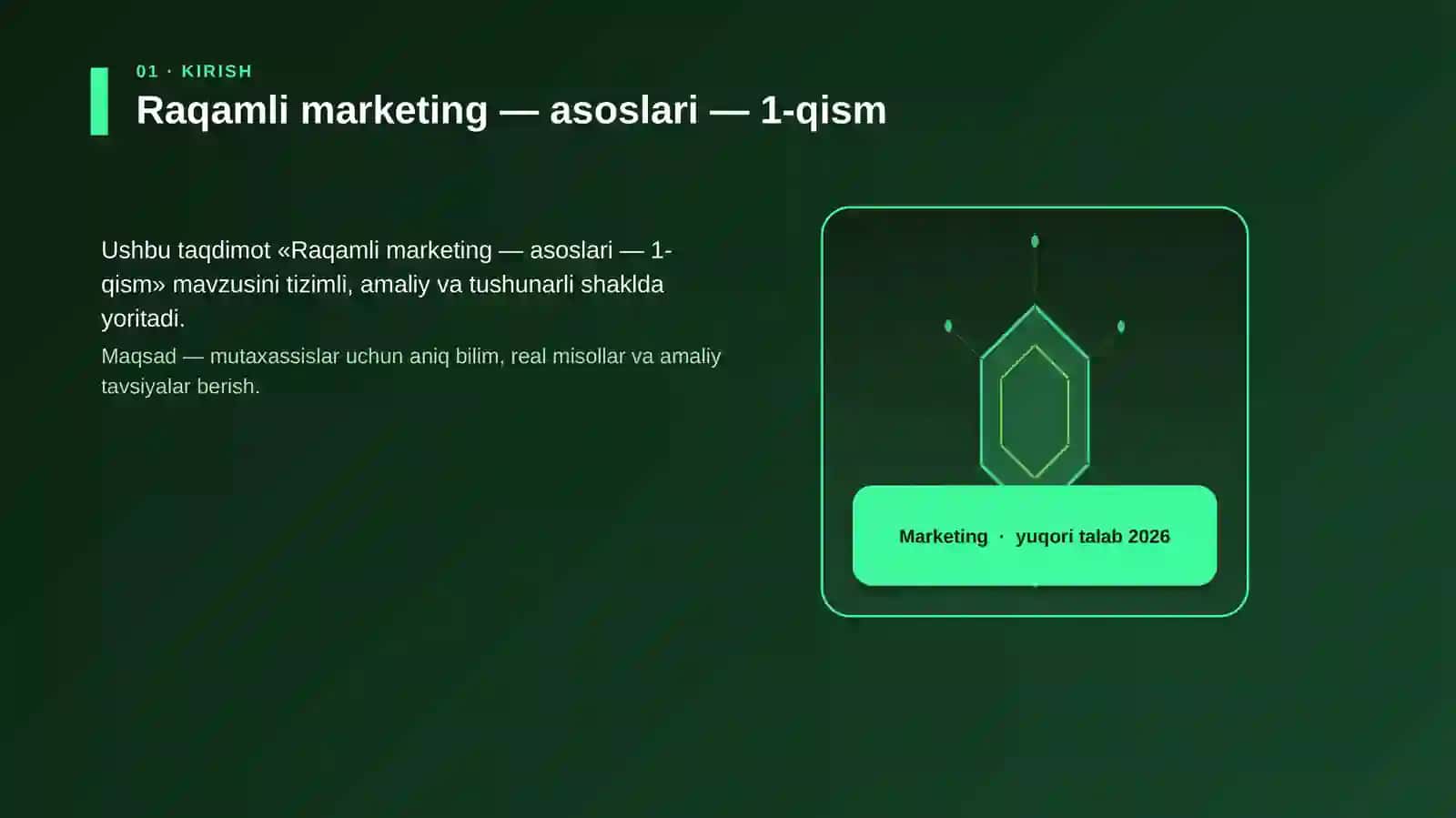 Raqamli marketing — asoslari — 1-qism 3