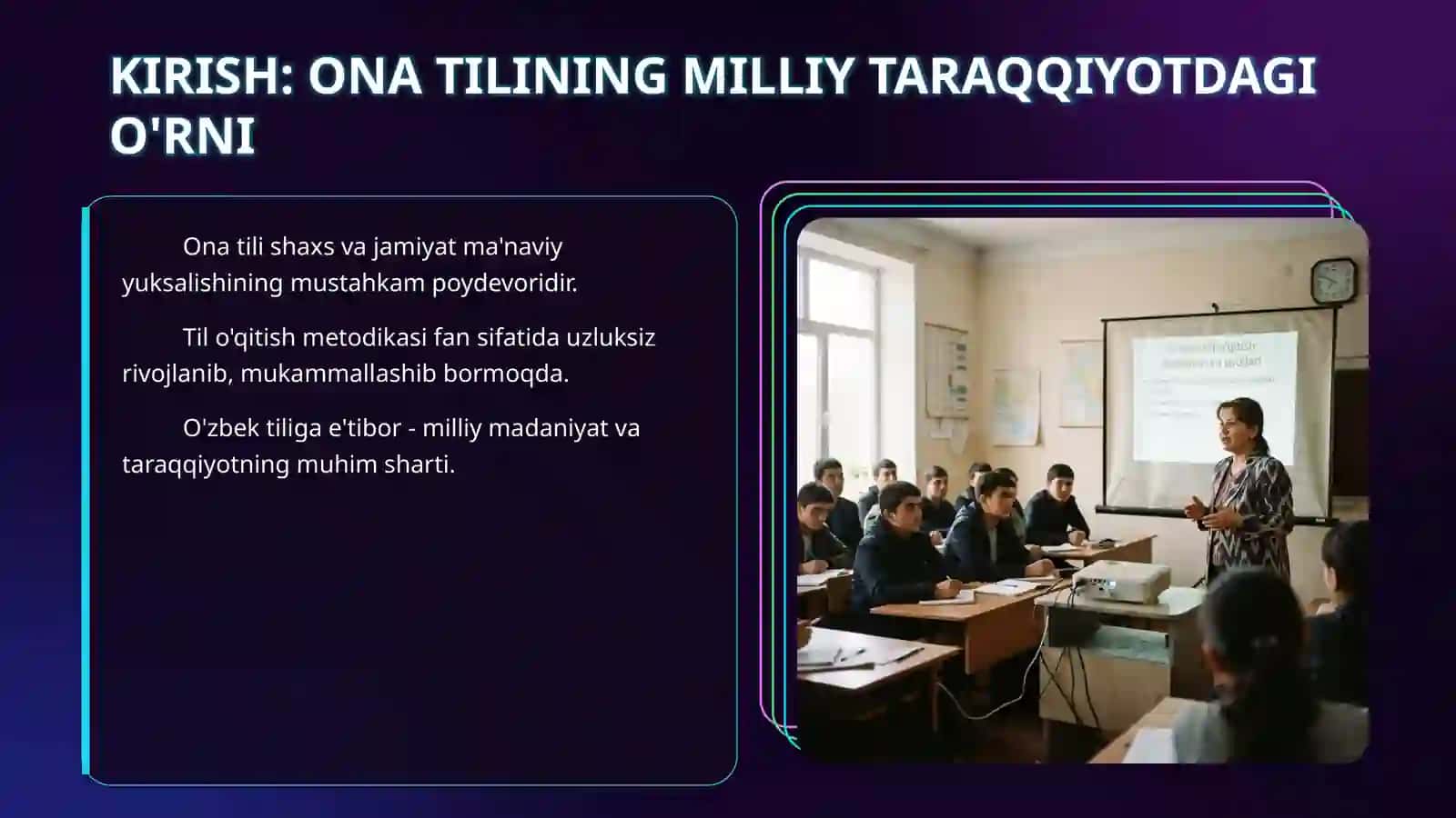 Oʻzbek [ ona tili ]oʻqitish metodlari va usullari 3