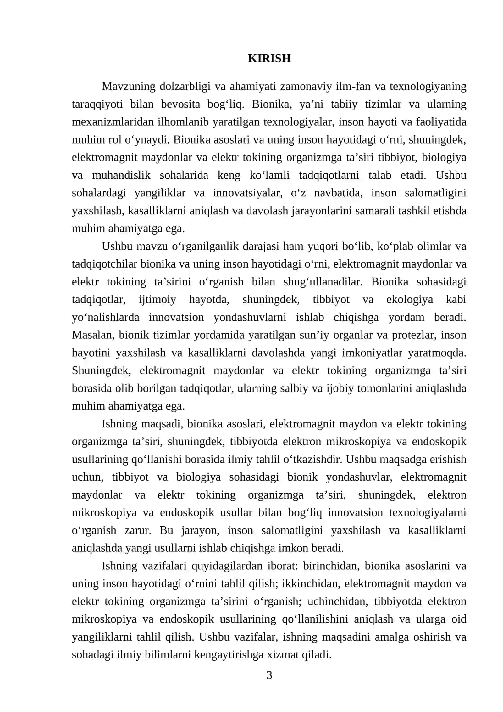 Bionika asoslari va uning inson hayotidagi oʻrni 3