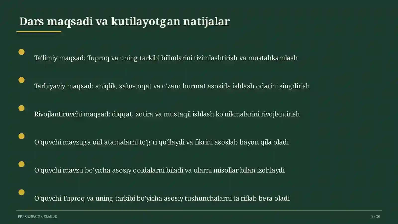 Tuproq va uning tarkibi (2-sinf) 3
