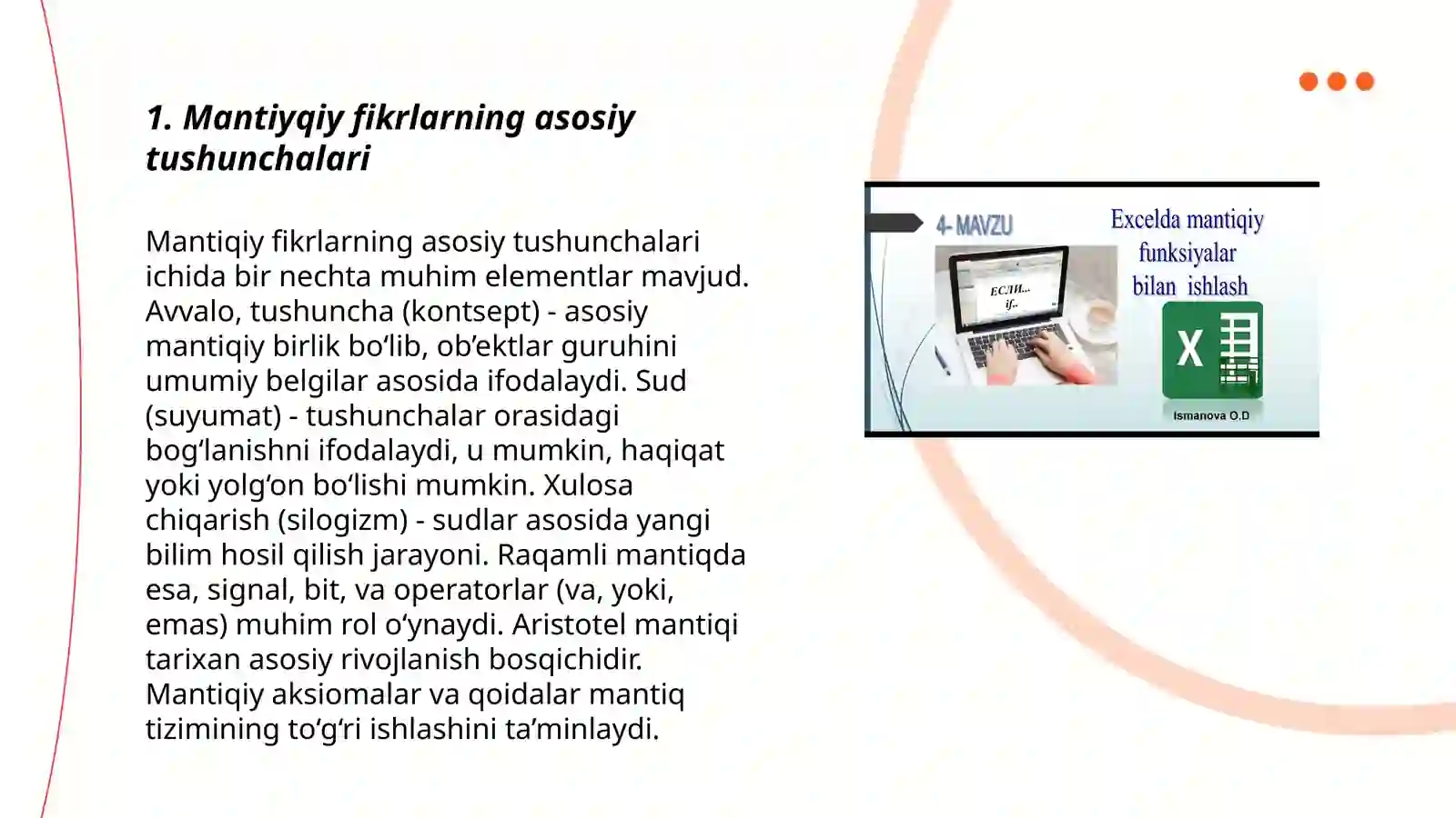 Mantiqiy elementlar 3