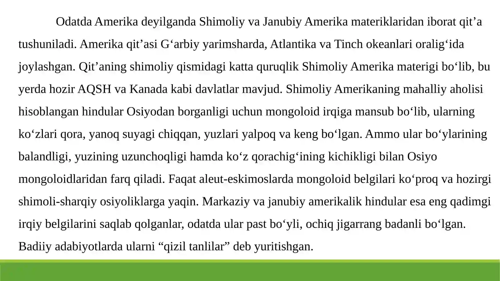 O‘rtaasrlarda Amerika xalqlari 3