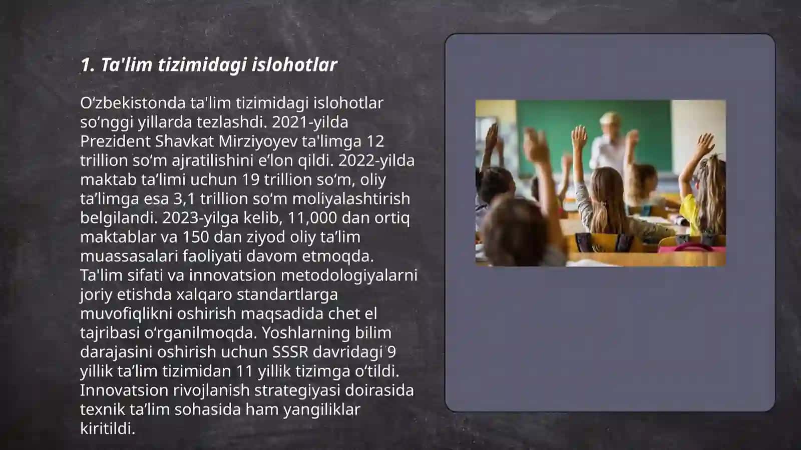 Ta'lim Tizimini Modernizatsiyalash Jarayonlari 3