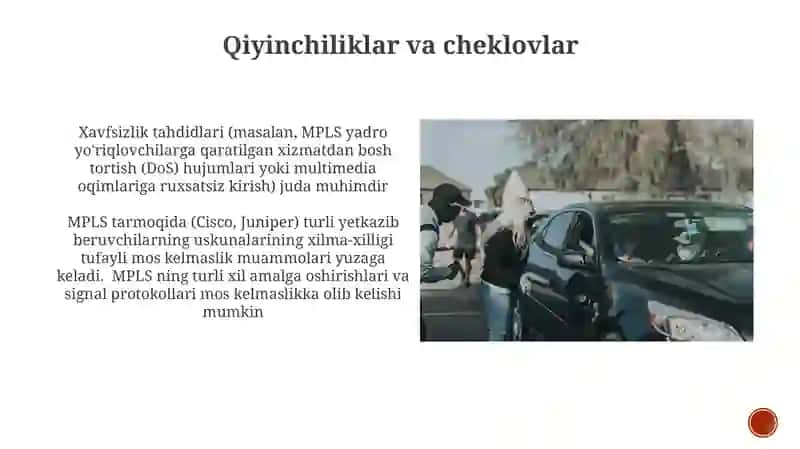 MPLS asosidagi multimedia aloqa tarmogʻining transport telekommunikatsiya texnologiyalari 3