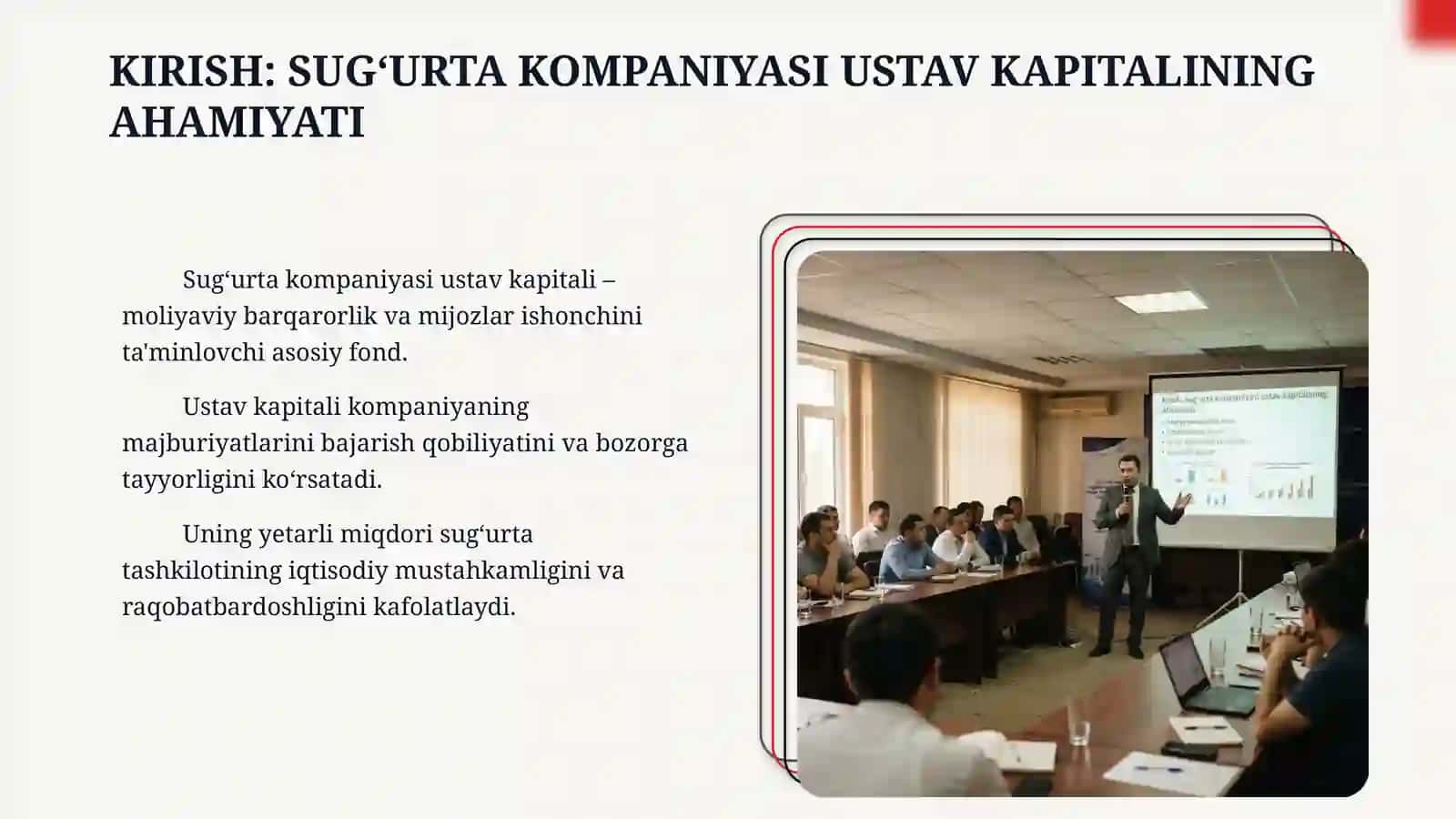 Sug‘urta kompniyalari ustav kapitallarini shakllantirish manbalari. 3