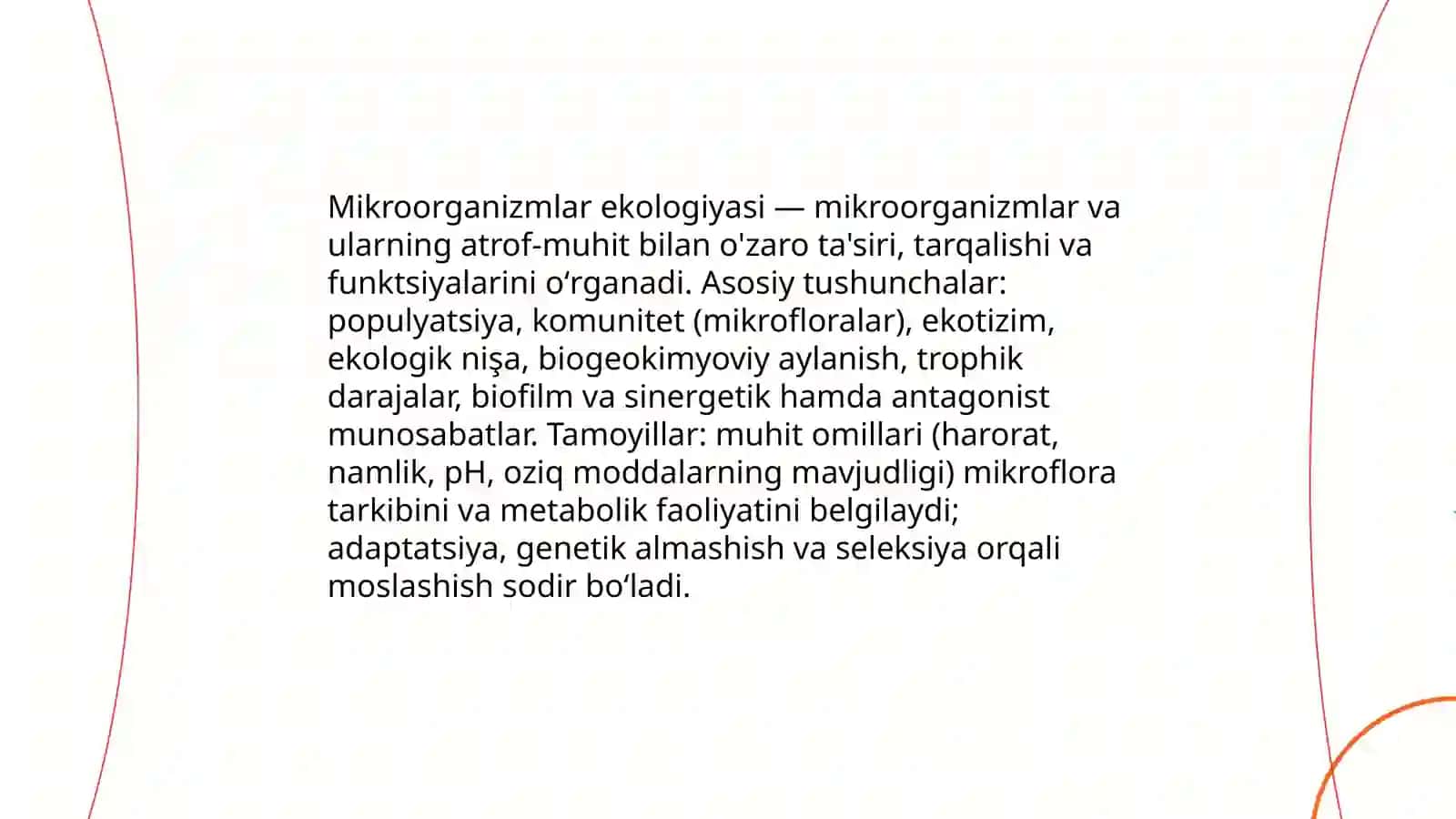 Mikroorganizmlar ekologiyasi 3