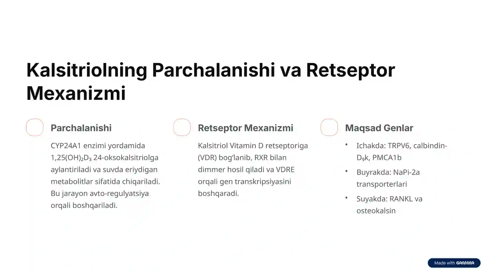 Kalsitriol: To‘liq Biokimyoviy Tushunchalari 3