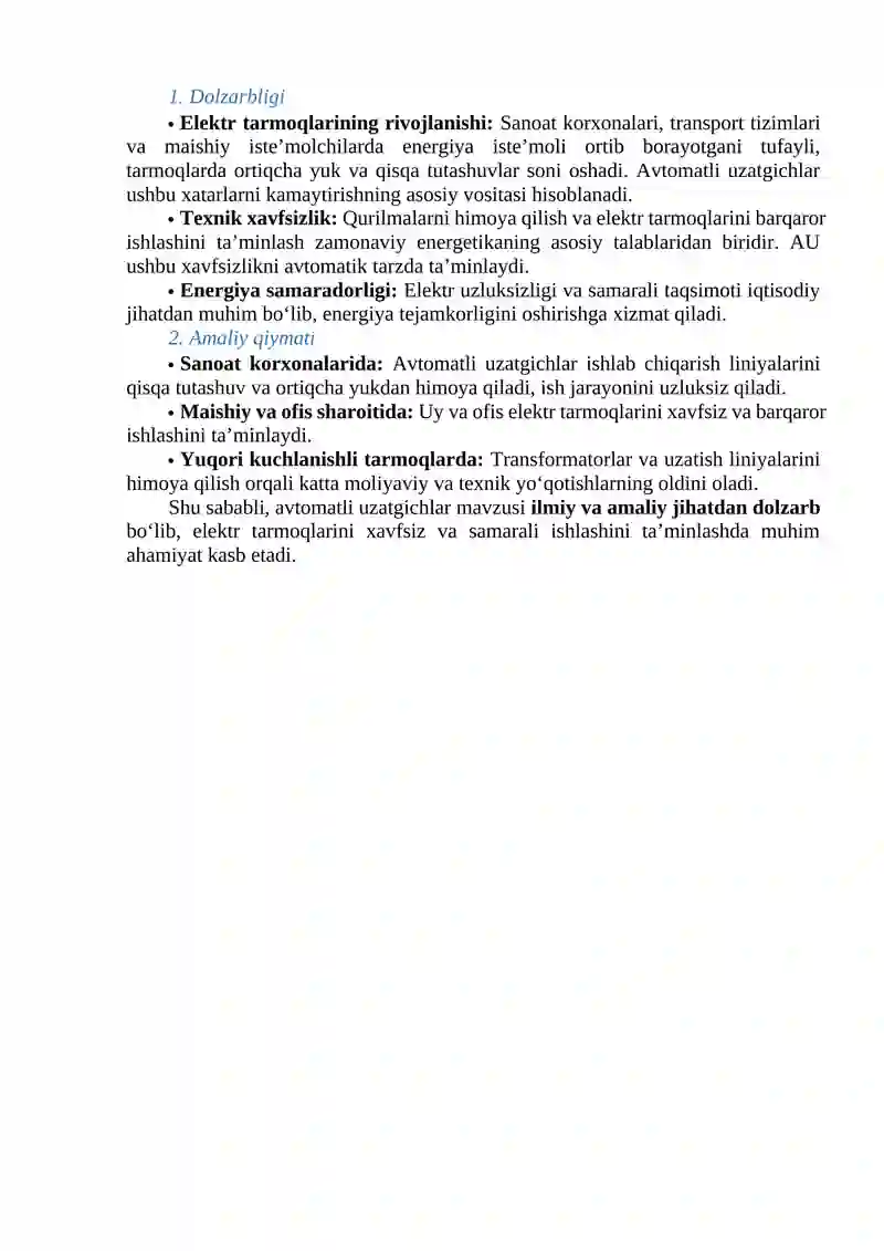 Avtomatli uzatgichlar. 3