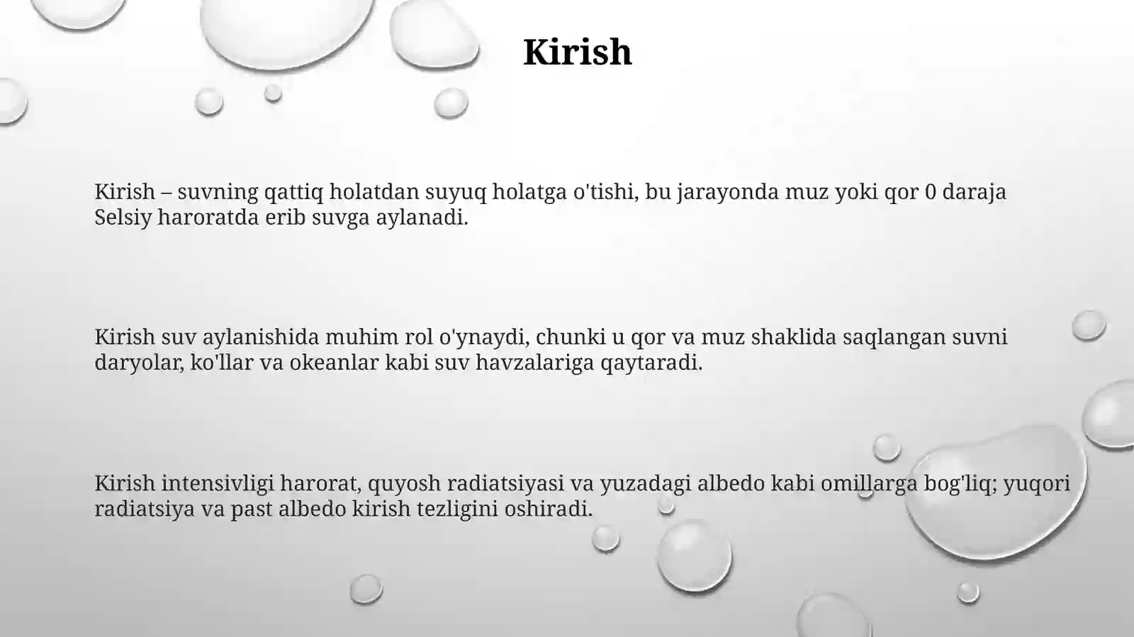 Tabiatda suvning aylanishi 3