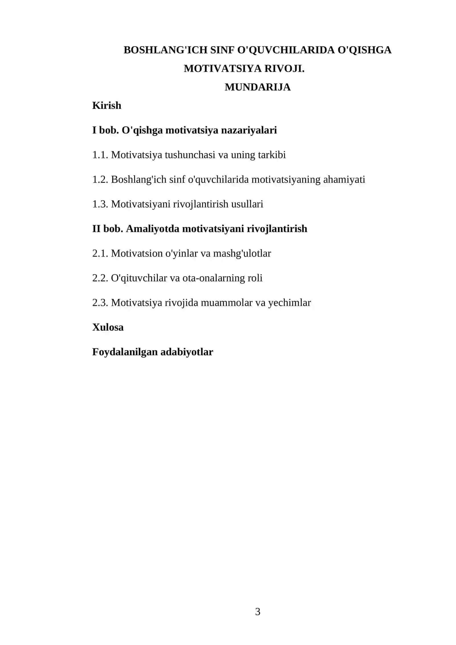 ONTAGENIZ PSIXOLOGIYASI FANIDAN TAYYORLAGAN KURS ISHI 3