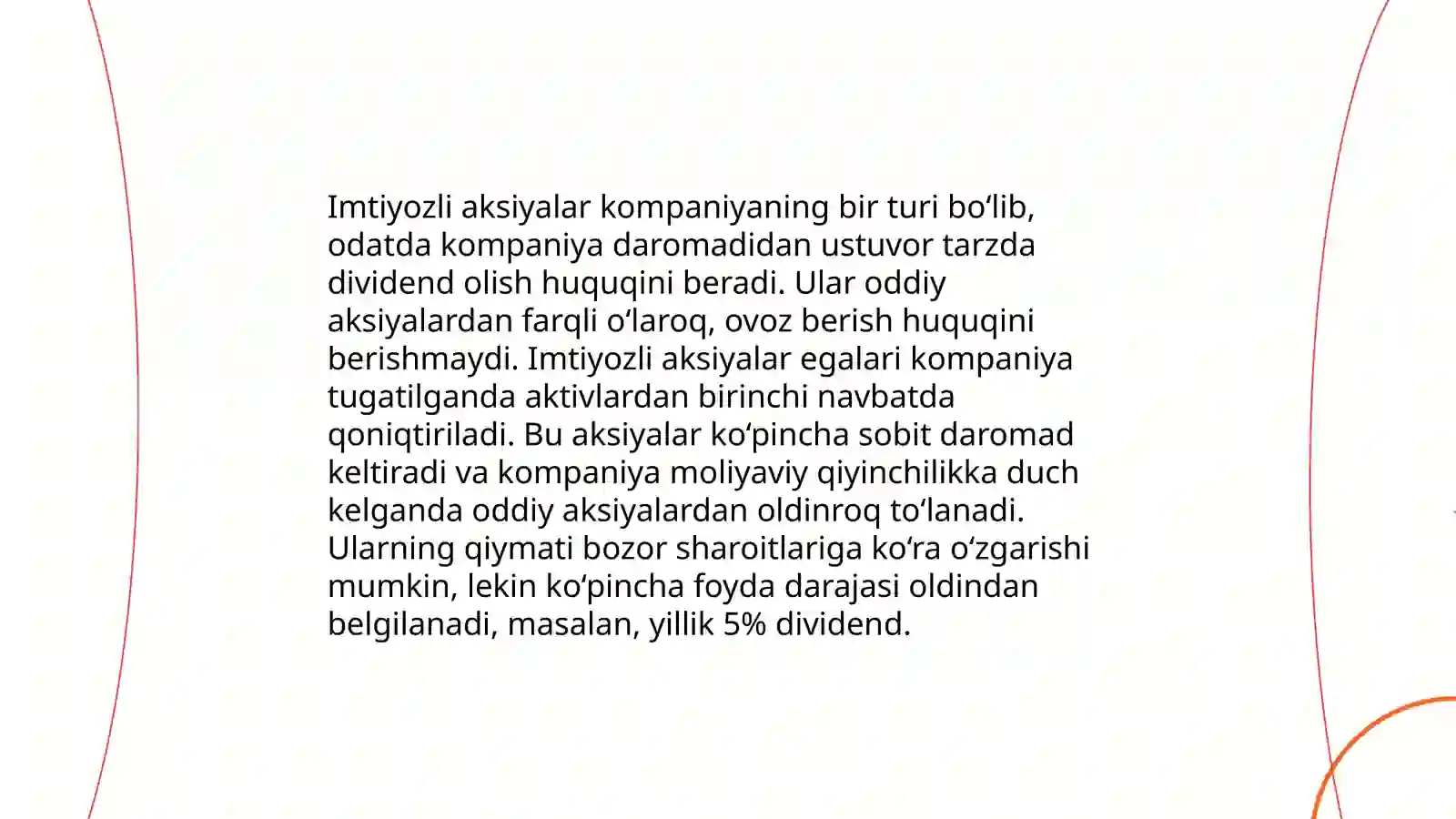 Imtiyozli aksiyalarni baholash 3