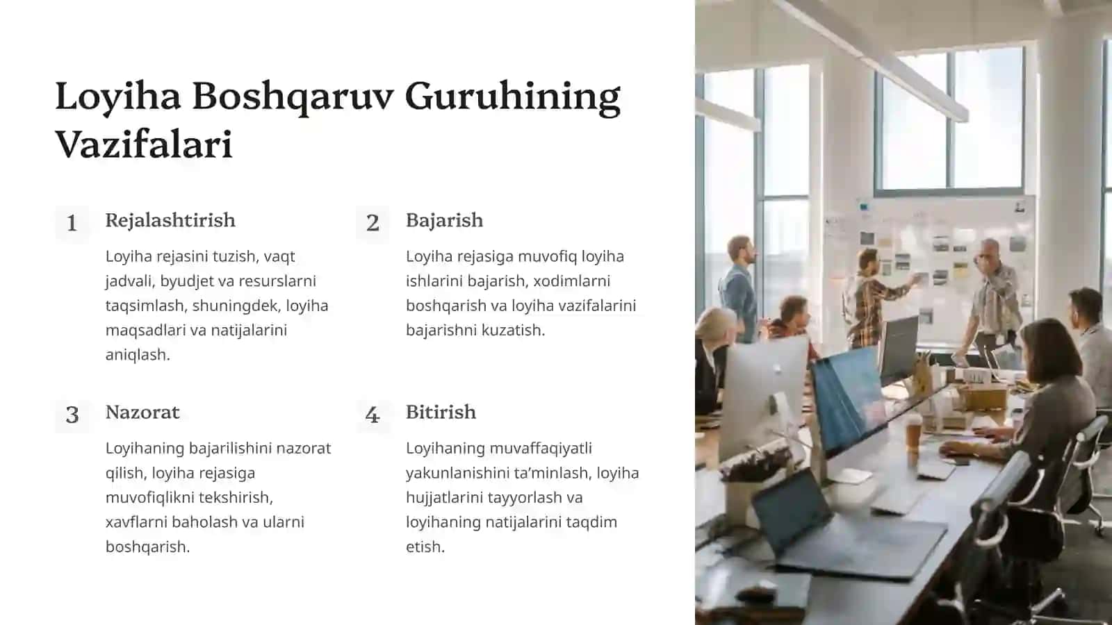 Loyiha Boshqaruv Guruhining Tarkibi 3