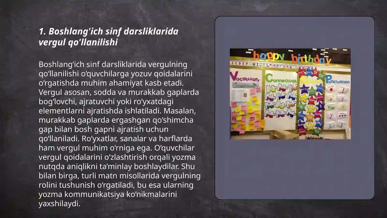Boshlang'ich sinf darsliklarida punktuatsiyaga oid berilgan materiallarni tahlil qilish 3