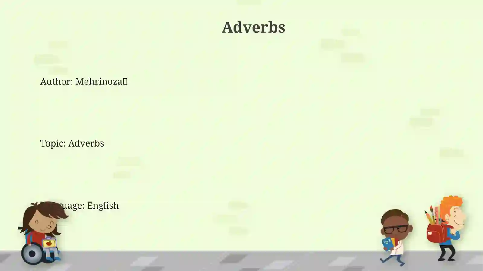 Adverbs 3