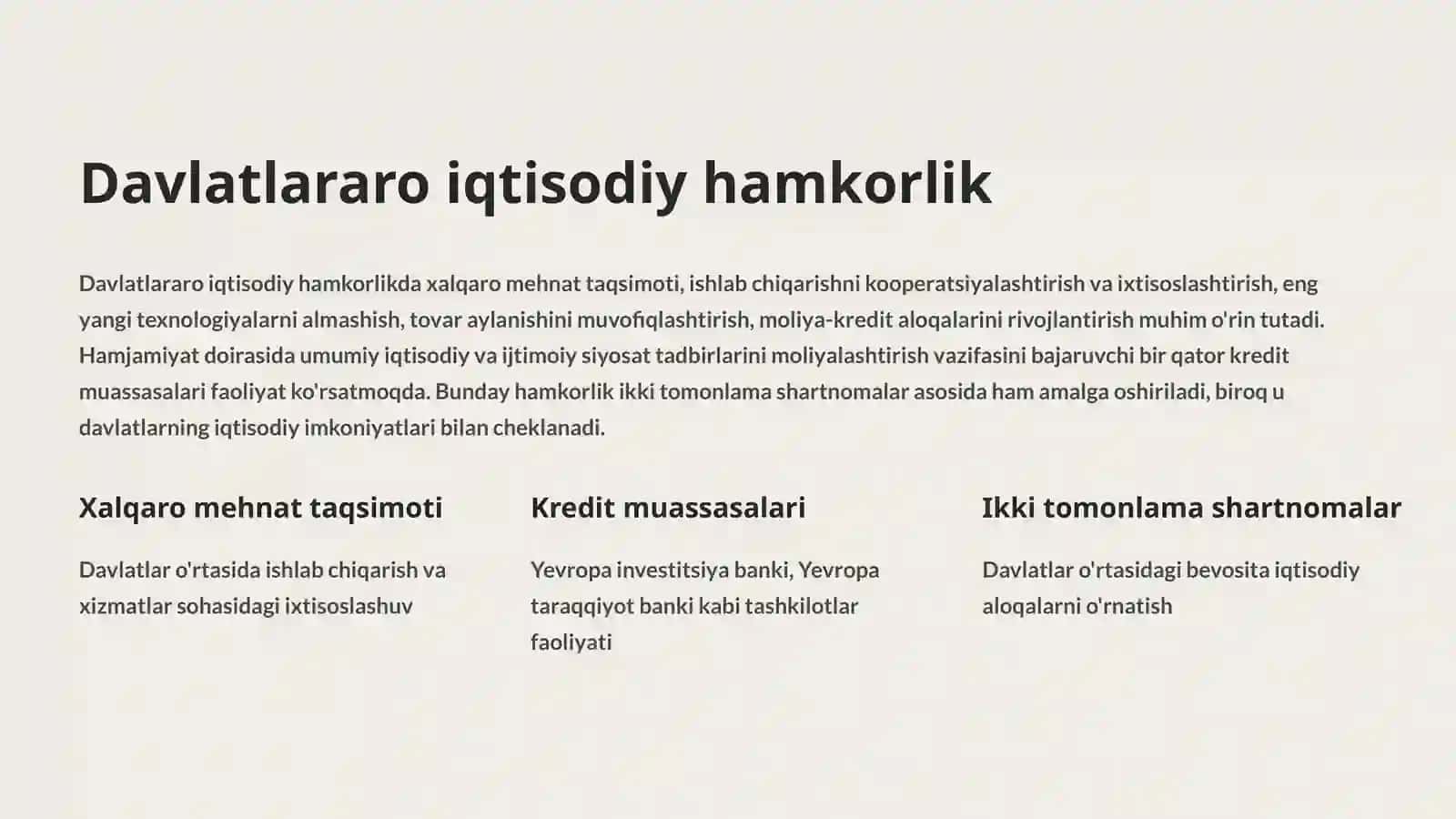 Davlatning tashqi funktsiyalari 3