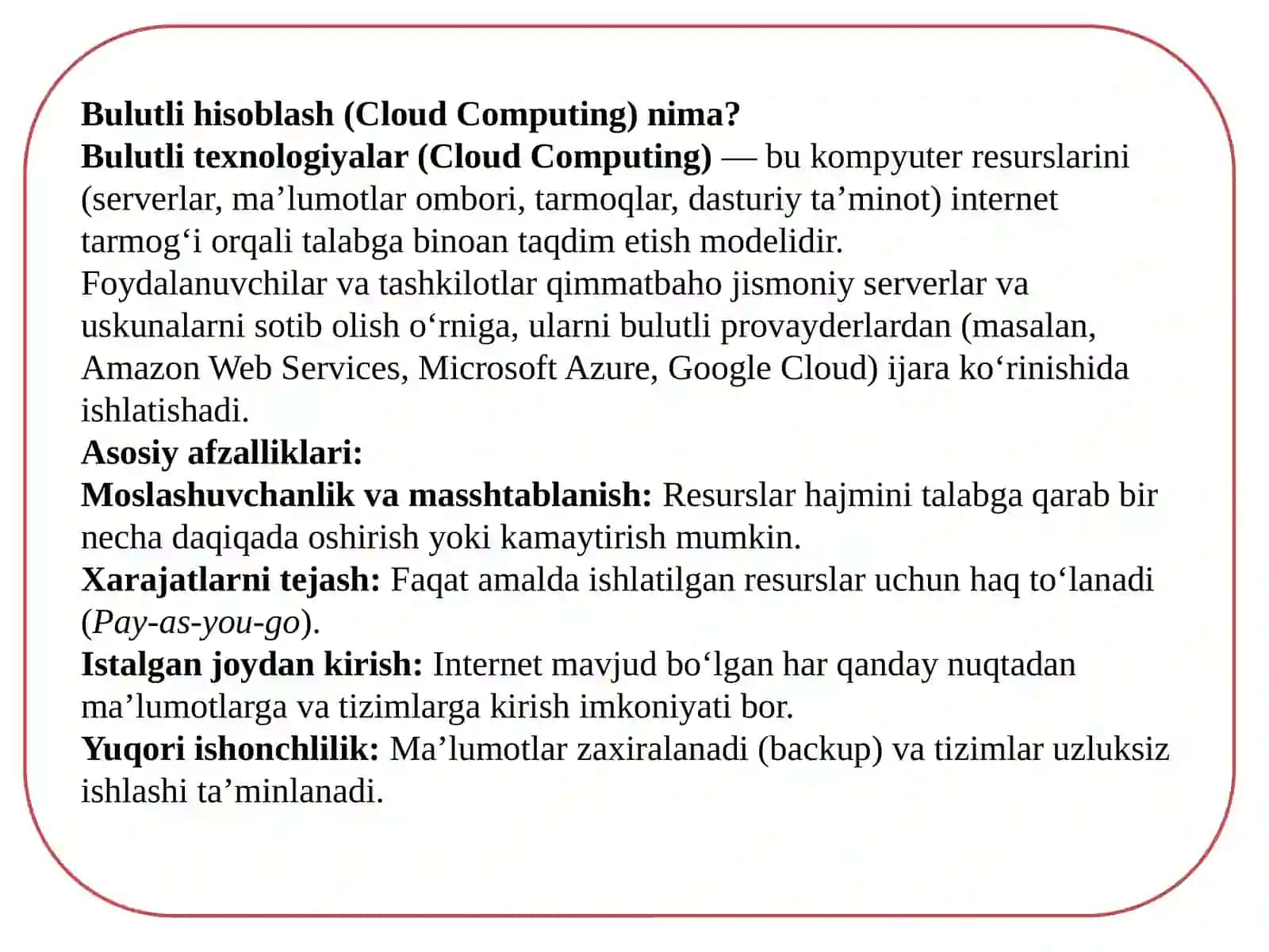 Bulutli texnologiyalar va mobil davlat xizmatlarini o‘rganish 3