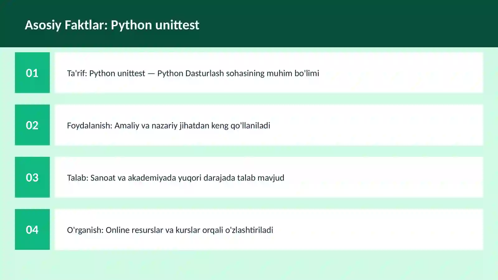 Python unittest 3