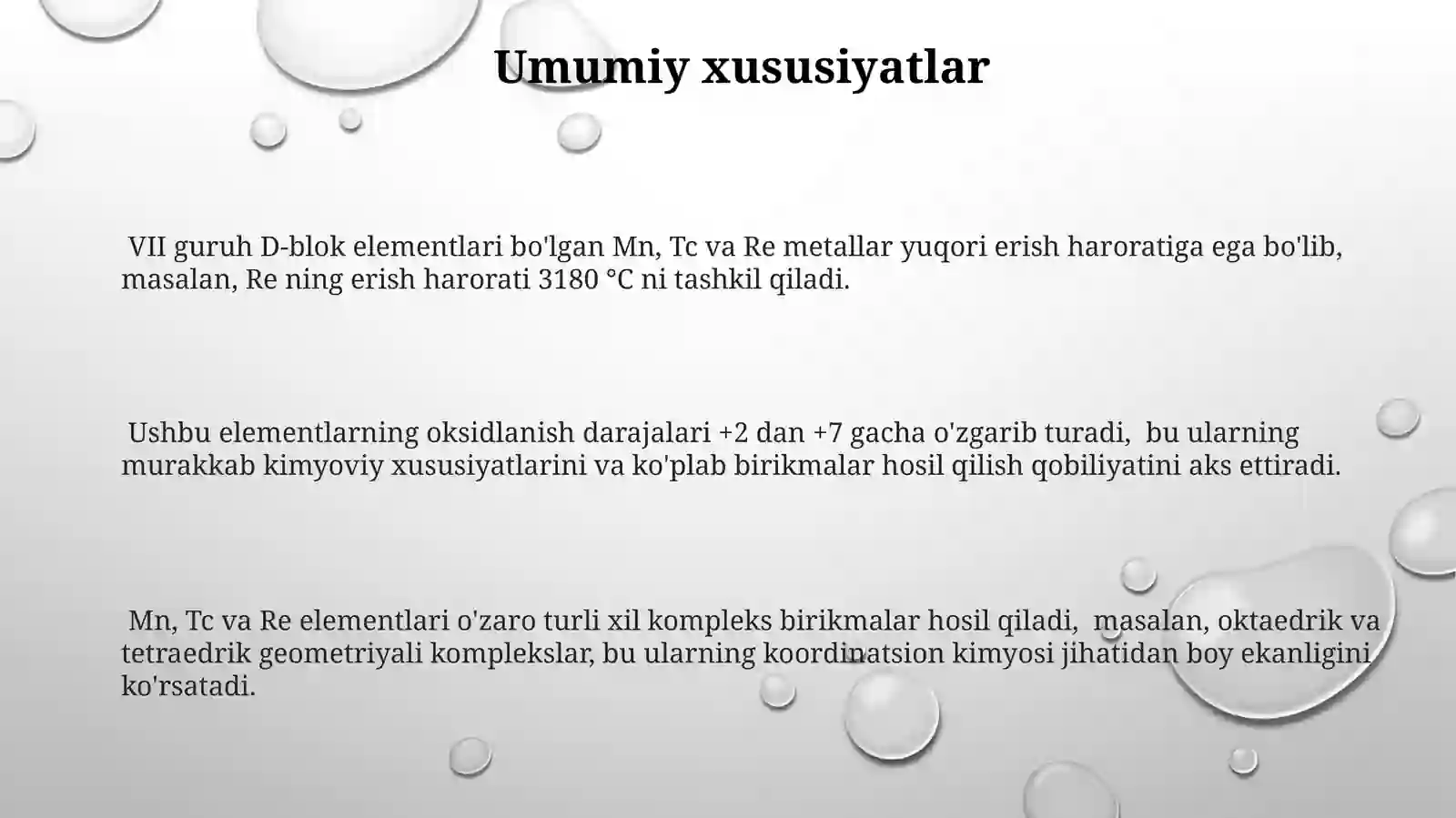 VII guruh D-blok elementlari 3