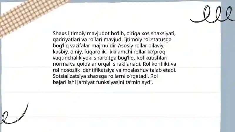 Shaxs va faoliyat 3
