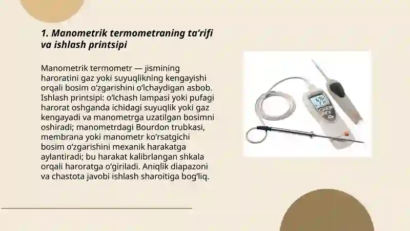 Manometrik termometr 3
