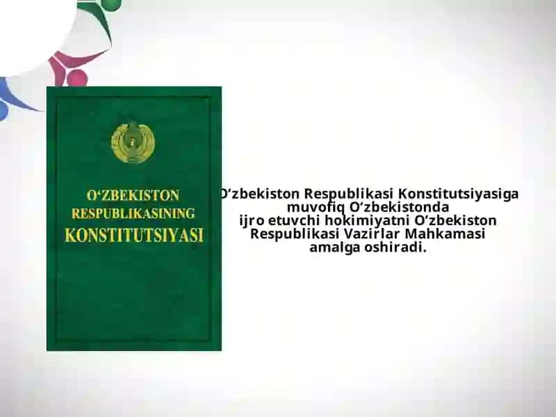 O‘zbekiston Respublikasi Vazirlar Mahkamasi ijro etuvchi hokimiyati 3