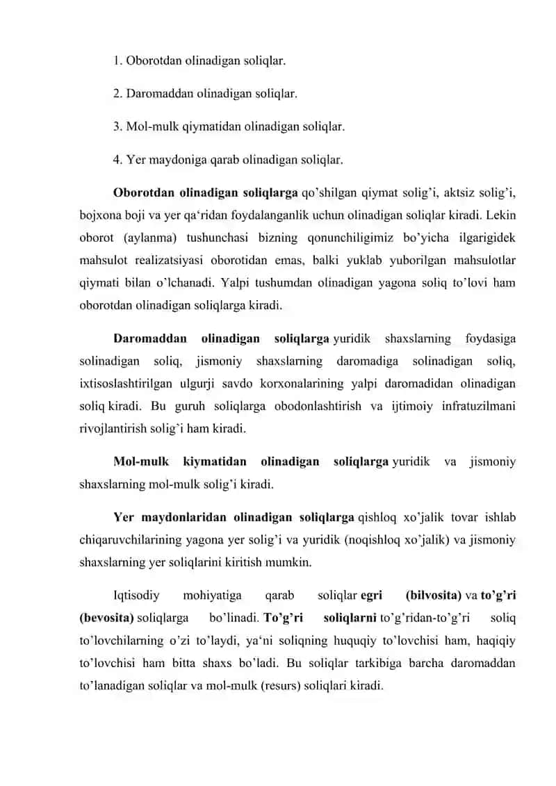 Davlat soliq qoʻmitasining huquqlari va majburiyatlari 3