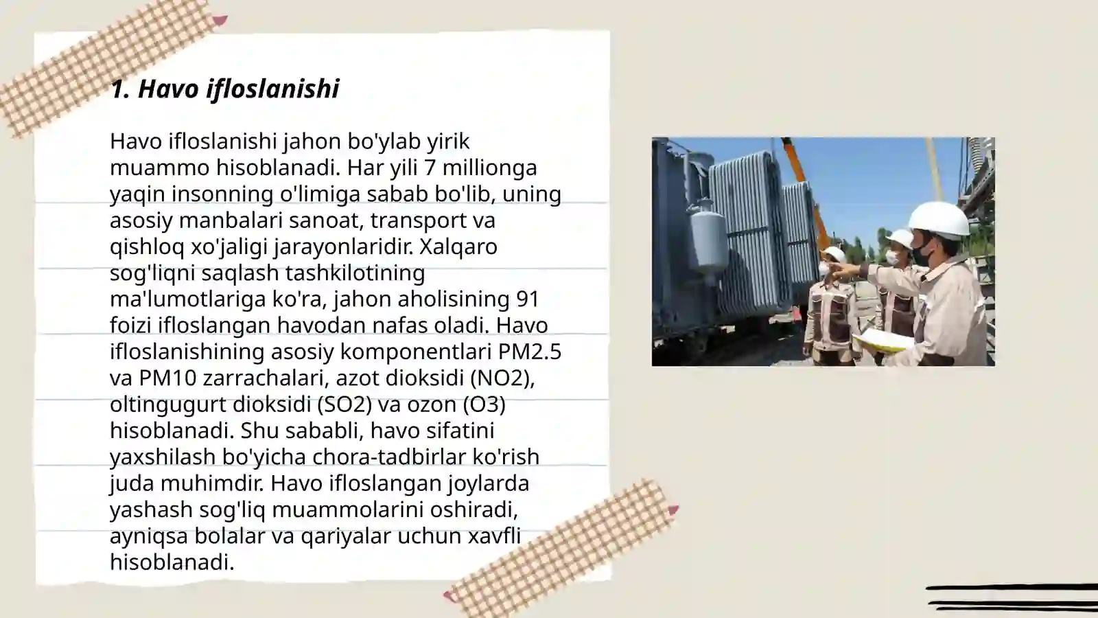 Sanoat korxonalarining atrof muhitga ta'siri 3