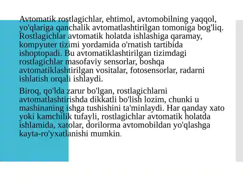 Avtomatik rostlagichlar 3