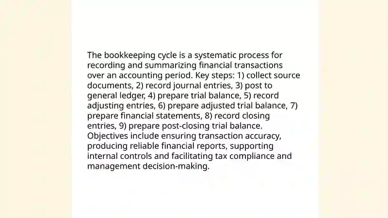 Bookkeeping cycle 3